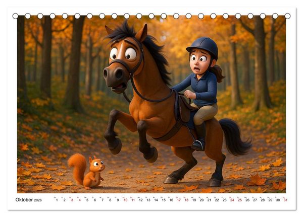 Produktbild: M&auml;dchen brauchen ein Hoppi (Tischkalender 2026 DIN A5 quer), CALVENDO Monatskalender