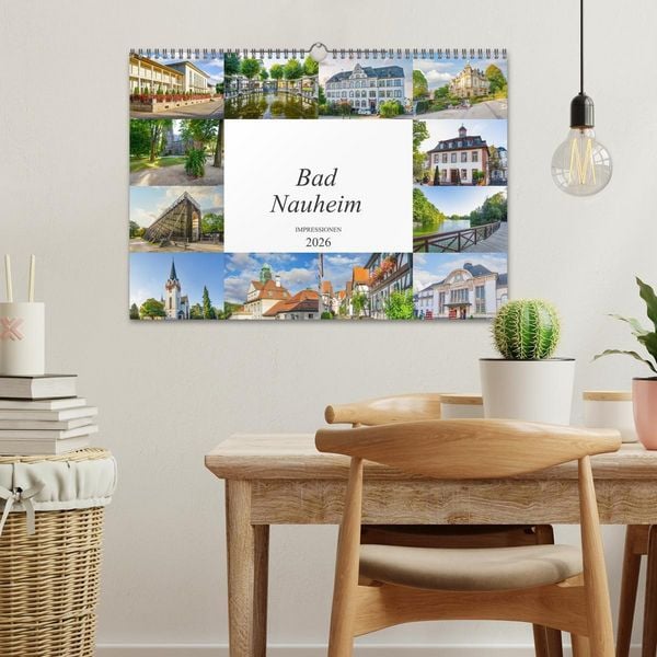 Produktbild: Bad Nauheim Impressionen (Wandkalender 2026 DIN A3 quer), CALVENDO Monatskalender