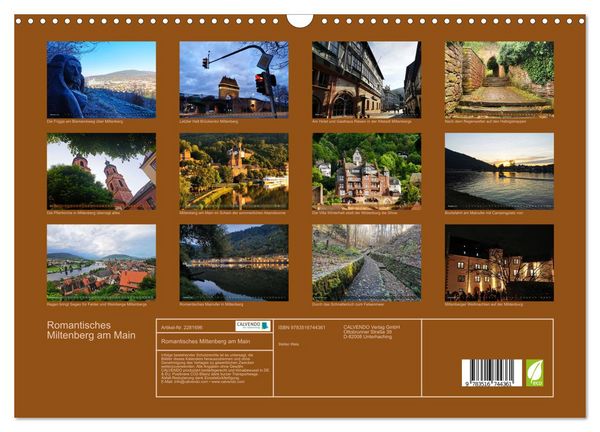 Produktbild: Romantisches Miltenberg am Main (Wandkalender 2026 DIN A3 quer), CALVENDO Monatskalender