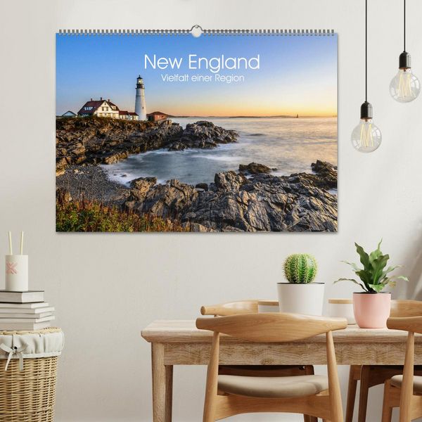 Produktbild: New England - Vielfalt einer Region (Wandkalender 2026 DIN A2 quer), CALVENDO Monatskalender