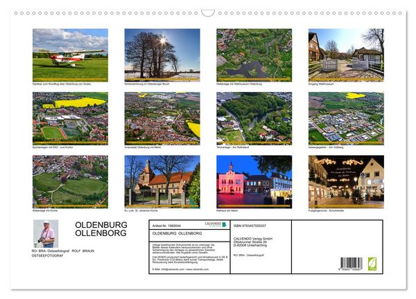 Produktbild: OLDENBURG OLLENBORG (Wandkalender 2026 DIN A2 quer), CALVENDO Monatskalender