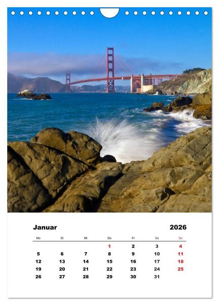 Produktbild: SAN FRANCISCO im Sommer (Wandkalender 2026 DIN A4 hoch), CALVENDO Monatskalender