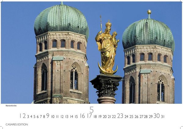 Produktbild: M&uuml;nchen Kalender 2027 &ndash; Wandkalender | Fotokalender Deutschland 24x35cm &ndash; faszinierende Ansichten von Marienplatz bis Alpenpanorama