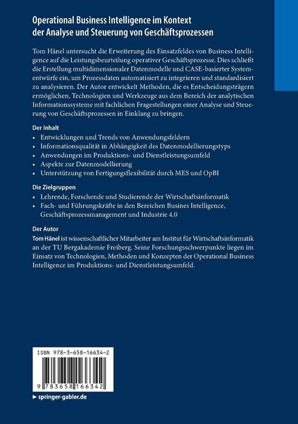 Produktbild: Operational Business Intelligence im Kontext der Analyse und Steuerung von Gesch&auml;ftsprozessen