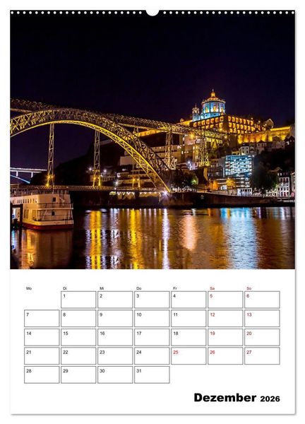 Produktbild: Porto - ein Traumreiseziel (hochwertiger Premium Wandkalender 2026 DIN A2 hoch), Kunstdruck in Hochglanz