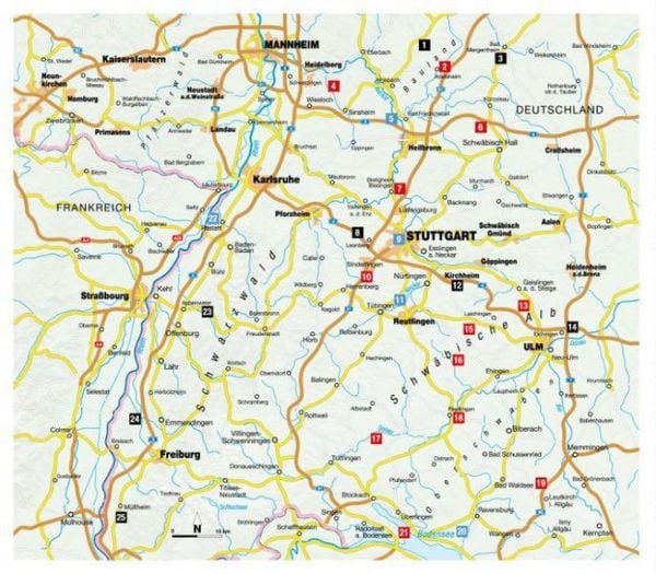 Produktbild: Die Radel-Bucket-List Baden-W&uuml;rttemberg