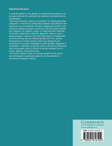 Produktbild: Predicate Transformer Semantics
