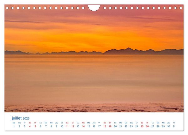 Produktbild: Un &eacute;t&eacute; aux Iles Lofoten (Calendrier mural 2026 DIN A4 vertical), CALVENDO calendrier mensuel