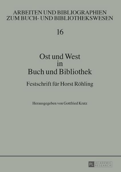 Produktbild: Ost und West in Buch und Bibliothek