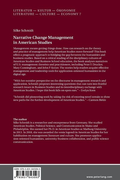 Produktbild: Narrative Change Management in American Studies
