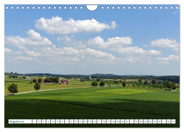 Produktbild: Gettysburg Military Park (Wandkalender 2026 DIN A4 quer), CALVENDO Monatskalender