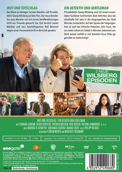 Produktbild: Wilsberg 39: Wut und Totschlag / Ein Detektiv und Gentleman