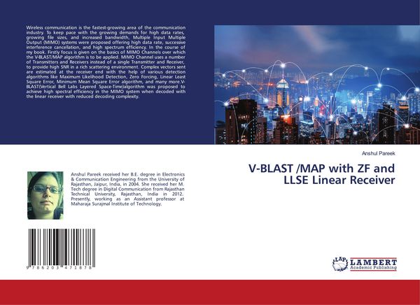 Produktbild: V-BLAST /MAP with ZF and LLSE Linear Receiver