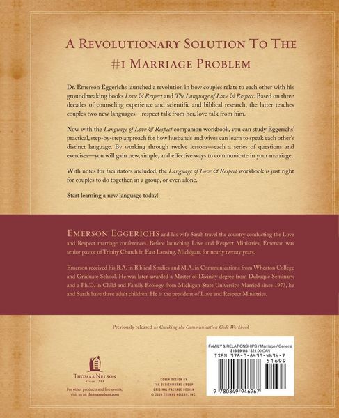 Produktbild: The Language of Love & Respect Workbook