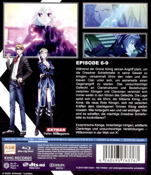 『K RETURN OF KINGS』vol.6 [Blu-ray] w17b8b5 K Return of Kings : Sam Riegel, Daisuke Namikawa: Amazon.pl