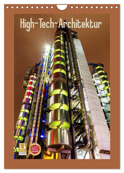High-Tech-Architektur (Wandkalender 2026 DIN A4 hoch), CALVENDO Monatskalender