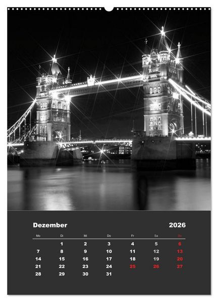 Produktbild: Glanzlichter einer Metropole LONDON (hochwertiger Premium Wandkalender 2026 DIN A2 hoch), Kunstdruck in Hochglanz