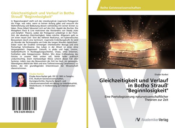 Produktbild: Gleichzeitigkeit und Verlauf in Botho Strau&szlig;' "Beginnlosigkeit"
