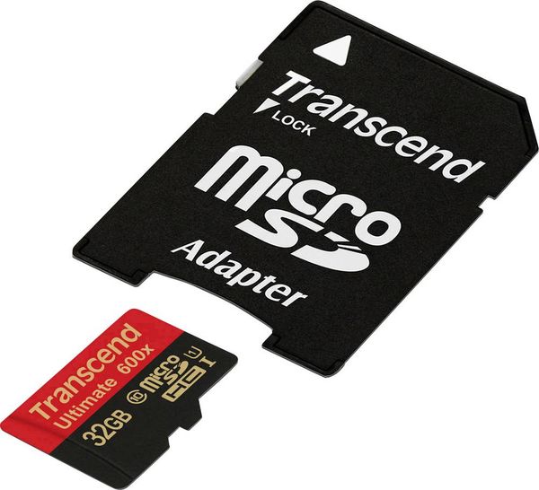 Transcend Ultimate (600x) microSDHC-Karte Industrial 32GB Class 10, UHS-I inkl. SD-Adapter