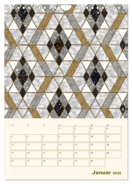 Produktbild: Art Deco Planer (Wandkalender 2026 DIN A4 hoch), CALVENDO Monatskalender