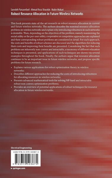 Produktbild: Robust Resource Allocation in Future Wireless Networks