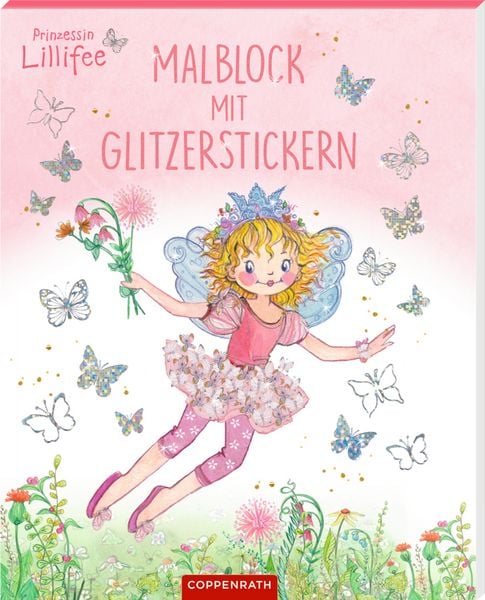 Produktbild: Malblock mit Glitzerstickern - Prinzessin Lillifee