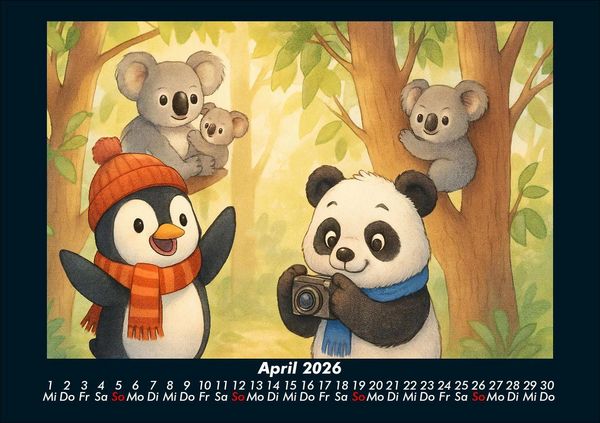 Produktbild: Pico & Pippin in Australien 2026 Fotokalender DIN A5