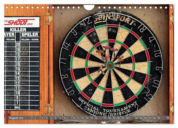 Produktbild: Darts. Konzentration - Sport - Spannung (Wandkalender 2026 DIN A4 quer), CALVENDO Monatskalender
