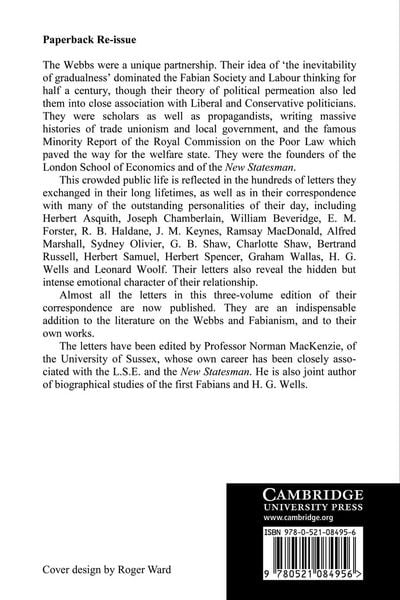 Produktbild: The Letters of Sidney and Beatrice Webb