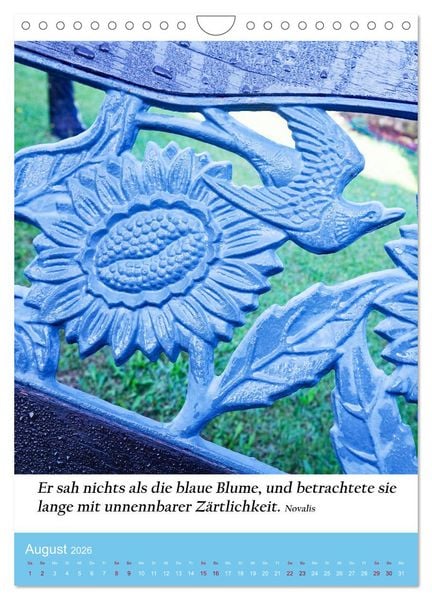 Produktbild: Die Farben blau (Wandkalender 2026 DIN A4 hoch), CALVENDO Monatskalender