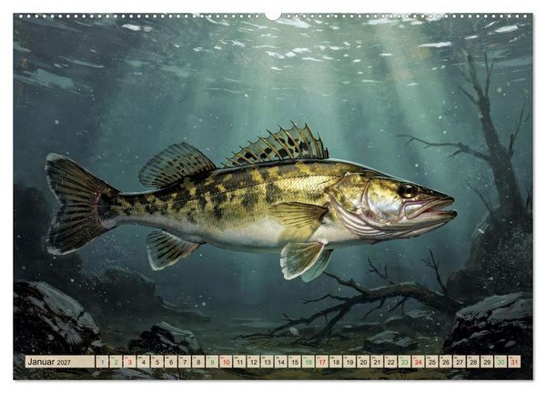 Produktbild: Talsperren - Zander (Wandkalender 2027 DIN A2 quer), CALVENDO Monatskalender