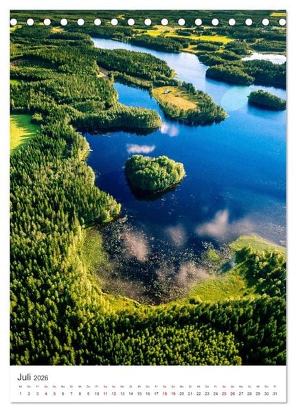 Produktbild: Finnland - Bezaubernde Sch&ouml;nheit. (Tischkalender 2026 DIN A5 hoch), CALVENDO Monatskalender