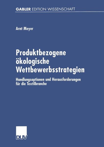 Produktbild: Produktbezogene &ouml;kologische Wettbewerbsstrategien