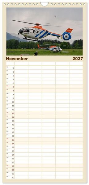 Produktbild: Familienplaner 2027 - Wo Kraft schwebt und Pr&auml;zision fliegt mit 5 Spalten (Wandkalender, 21 x 45 cm) CALVENDO