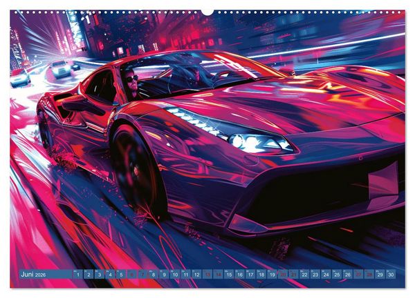 Produktbild: Speed Symphony (hochwertiger Premium Wandkalender 2026 DIN A2 quer), Kunstdruck in Hochglanz