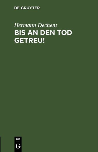 Produktbild: Bis an den Tod getreu!