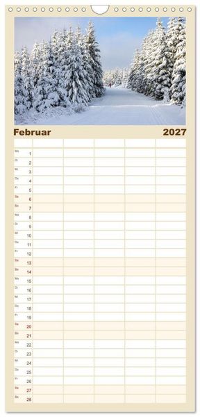 Produktbild: Familienplaner 2027 - Sauerland - Land der tausend Berge mit 5 Spalten (Wandkalender, 21 x 45 cm) CALVENDO