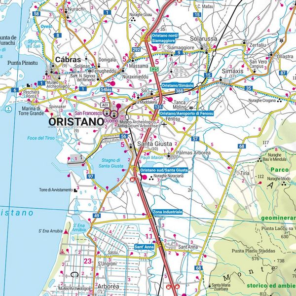 Produktbild: freytag & berndt Stra&szlig;enkarte Sardinien Set 1:150.000