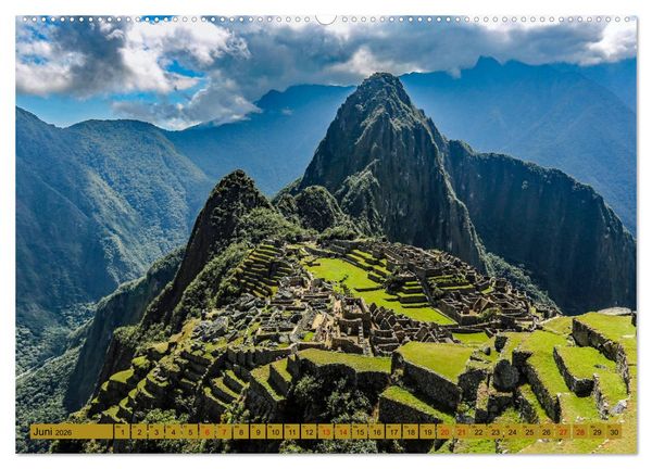 Produktbild: Urlaub in Peru (hochwertiger Premium Wandkalender 2026 DIN A2 quer), Kunstdruck in Hochglanz