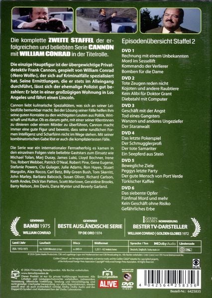 Produktbild: Cannon - Die komplette Staffel 2 [6 DVDs]