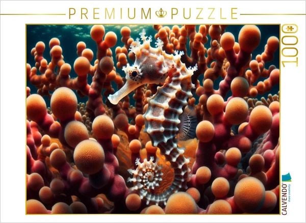 Produktbild: CALVENDO Puzzle Pygm&auml;enseepferdchen vor Gorgonienkorallen | 1000 Teile Lege-Gr&ouml;&szlig;e 64x48cm Foto-Puzzle f&uuml;r gl&uuml;ckliche Stunden