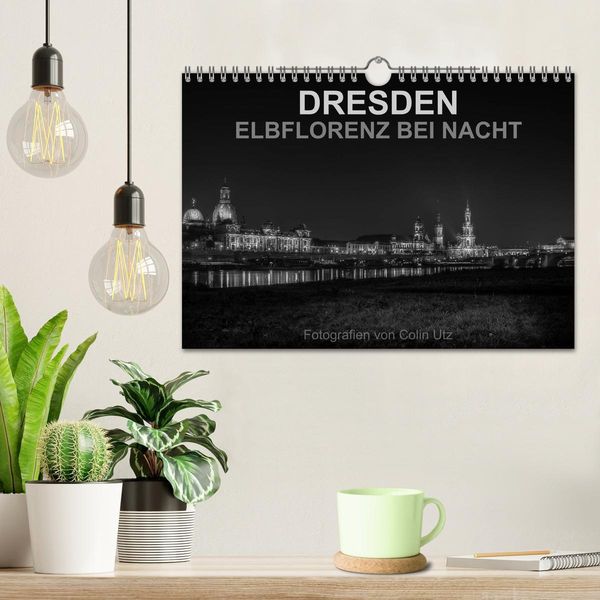Produktbild: Dresden - Elbflorenz bei Nacht (Wandkalender 2026 DIN A4 quer), CALVENDO Monatskalender