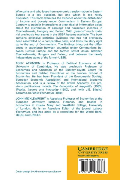 Produktbild: Economic Transformation in Eastern Europe and the Distribution of Income