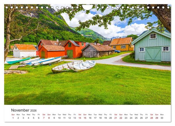 Produktbild: Norway - landscapes and fjords in western Norway (Wall Calendar 2026 DIN A4 landscape), CALVENDO 12 Month Wall Calendar