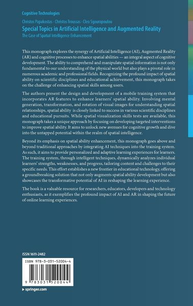 Produktbild: Special Topics in Artificial Intelligence and Augmented Reality