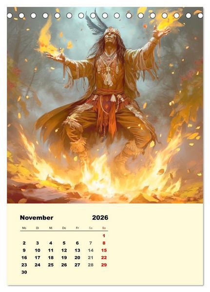 Produktbild: Indian Fantasy (Tischkalender 2026 DIN A5 hoch), CALVENDO Monatskalender