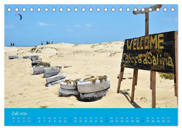 Produktbild: Cabo verde Inselgefl&uuml;ster - Ilha do Sal (Tischkalender 2026 DIN A5 quer), CALVENDO Monatskalender