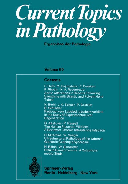 Produktbild: Current Topics in Pathology / Ergebnisse der Pathologie
