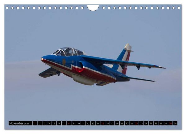 Produktbild: Augenblicke in der Luft: Patrouille de France (Wandkalender 2026 DIN A4 quer), CALVENDO Monatskalender