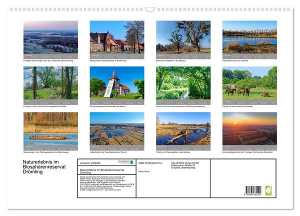 Produktbild: Naturerlebnis im Biosph&auml;renreservat Dr&ouml;mling (Wandkalender 2027 DIN A2 quer), CALVENDO Monatskalender